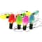 12ct. Multicolor LED Sugared Bulb String Lights on Silver Wire by Ashland®